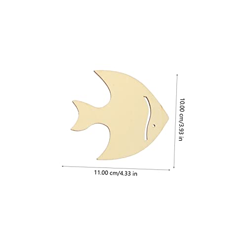 ibasenice 56 Pcs Ocean Cartoon Wood Chips Ornaments for Kids Unfinished Wood Seahorse Ocean Life Cutouts Wood Paint for Crafts Wood Cutouts for ibasenice