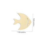 ibasenice 56 Pcs Ocean Cartoon Wood Chips Ornaments for Kids Unfinished Wood Seahorse Ocean Life Cutouts Wood Paint for Crafts Wood Cutouts for ibasenice