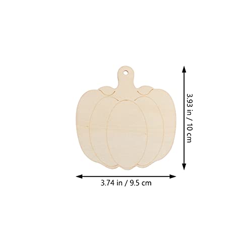 Sewroro 30pcs Wooden DIY Pumpkin Unfinished Wood Craft Cutout Blank Pumpkin for Halloween Fall Thanksgiving Party DIY Craft Decoration Supplies Sewroro