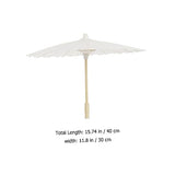 COHEALI 4 Pcs Graffiti Umbrella Unfinished Umbrella Bride Lace Parasol White Parasols Bulk Diy Drawing Umbrella Wedding Decoration Diy Art Craft COHEALI