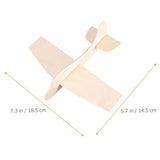 Vaguelly 15pcs Blank Wood Aircraft Toys DIY Wooden Plane Wooden Airplane Puzzle DIY Blank Wooden Airplane Unfinished Wood Airplanes Unpainted Wood Vaguelly