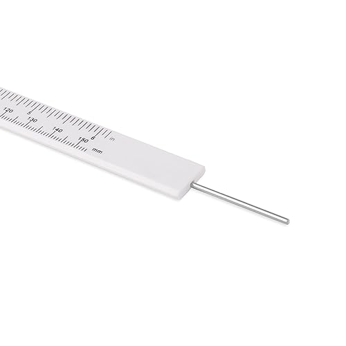Ultrassist Plastic Vernier Caliper (2pcs), 150 mm Mini Plastic Caliper for School Student, Portable 0-6 Inch Measuring Tools, Sliding Gauge Ultrassist