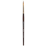 KINGART Premium Finesse 8020-6 Ultra Round Series Artist Brush, Synthetic Kolinsky Sable Hair, Short Handle, Watercolor and Oil Paints, Size 6 KINGART
