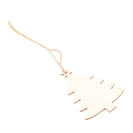 VOSAREA 10pcs Christmas?Embellishments Wood?Slices Wooden?Craft?Shapes Wooden Ornaments Unfinished Christmas Wood Cutouts Wood?disc?Ornament Wood VOSAREA