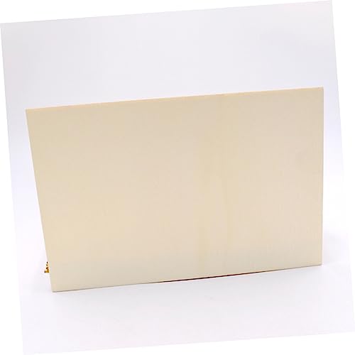 EXCEART 24 Pcs Rectangular Veneer Wooden Slices Unfinished Wood Hobby Unfinished Wood Crafts Unfinished Wood Tiles Wood Blanks Wooden Cutouts Woodsy EXCEART