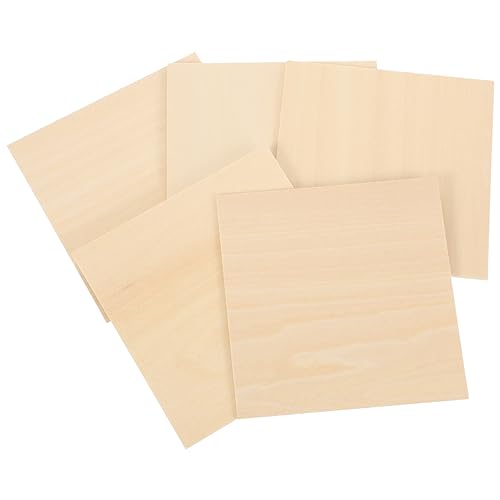 EXCEART 15 Pcs Board Unfinished Wooden Cutout Tile Cedar Grilling Planks Accessories for DIY Wooden Plank DIY Wood Panel Decor Sign Making Kit Wood