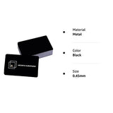 MS WGO 100pcs Laser Engraved Metal Business Cards Blanks 3.4x2.1in Thicknes (0.45mm) MS WGO