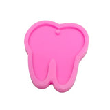 Shiny Glossy Tooth Dentists Shape Silicone Molds for DIY Craft Keychain Polymer Clay Mold Necklace Epoxy Pendant Jewellery Resin Crafting Making Cake Guratapa