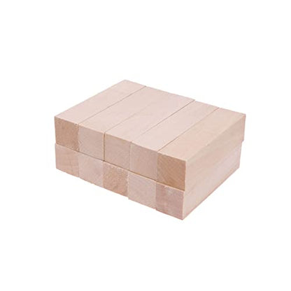 VILLCASE 40 pcs Natural Wood Blocks Small Wood Block Unfinished Wood Cubes Whittling kit Whittling Wood Unfinished Wood Sign Block Wood Blocks for