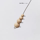 INSPIRELLE 900pcs 10mm Natural Wood Beads Unfinished Round Wooden Loose Beads Wood Spacer Beads with 10M Jute Twine for Craft Making Home Decoration INSPIRELLE