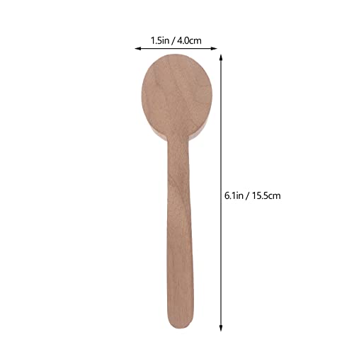 ULTNICE DIY Kits 4pcs Walnut Wood Carving Spoon Blank Unfinished Wooden Craft Whittling Kit for Whittler Starter DIY Kits ULTNICE