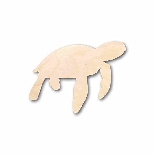 Unfinished Wood Turtle Marine Sea Life Silhouette - Craft- up to 24" DIY 12" / 3/4" 24 Hour Crafts