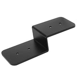 4 PCS Heavy Duty Steel Black Z Brackets 6" Post to Beam Support, Double Angle Channel Profile Corner Brace for Wood Shelves Fixing Lumber Connector eoere