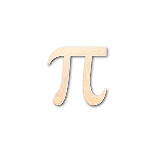 Pi Symbol Wood Craft,Unfinished Wooden Cutout Art,DIY Wood Sign, Inspirational Farmhouse Wall Plaque,Rustic Home Decor for Kitchen Living Room Arupkeer