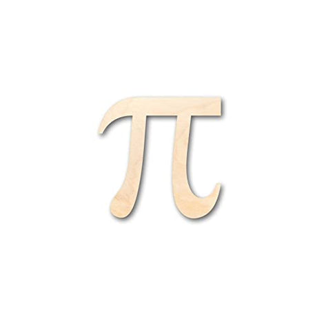 Pi Symbol Wood Craft,Unfinished Wooden Cutout Art,DIY Wood Sign, Inspirational Farmhouse Wall Plaque,Rustic Home Decor for Kitchen Living Room Arupkeer
