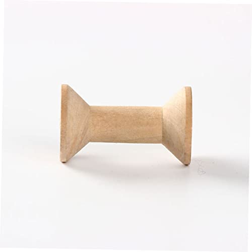 Anneome 100 Pcs Flossers Embroidery Kit Wooden Craft Spools Wood Thread Spools Dental Floss Winding To Weave Anneome