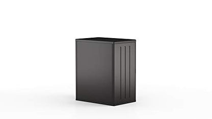 Suncast Commercial 9 Cubic Ft. Heavy-Duty Resin Cabinet with 2 Shelves, Dark Grey - WoodArtSupply