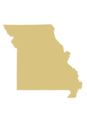 Missouri State Cutout Unfinished Wood Kansas City Home Decor Door Hanger MDF Shape Canvas Style 1 (18") Diverse Woodworking
