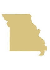 Missouri State Cutout Unfinished Wood Kansas City Home Decor Door Hanger MDF Shape Canvas Style 1 (18") Diverse Woodworking