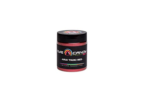 Eye Candy Premium Mica Powder Pigment True Red “Akai Tsuki Red” (25g) Multipurpose DIY Arts and Crafts Additive | Natural Bath Bombs, Resin, Paint, - WoodArtSupply