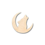 Unfinished Wood Howling Wolf Woodland Wildlife Shape - Craft - up to 36" DIY 10" / 1/8" 24 Hour Crafts