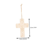 50 Sets Blank Cross Wood Piece Wood Crafts Woody Decorations for Home Cross Wood Slices Wood Cross Ornaments Unfinished Wood Cross Unfinished Wooden SEWACC