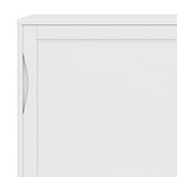 SIMPLIHOME Harper SOLID HARDWOOD 48 Inch Wide Mid Century Modern Medium Storage Cabinet in White, For the Living Room, Entryway and Family Room SIMPLIHOME