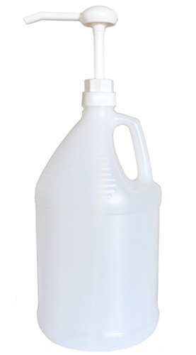 Bar5F Pump Dispensers | Set of 2 White Pumping Caps | Match with 1 Gallon Containers | Leak Proof for Dispensing Shampoo, Hair Conditioner, Lotion, - WoodArtSupply