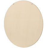 KEILEOHO 10 PCS 12 Inch Wood Circles Rounds with Holes, Unfinished Wood Rounds, Blank Round Wood Circles for Ornaments, Wooden Plaque Disc Cutouts KEILEOHO