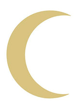 Crescent Moon Cutout Unfinished Wood Home Decor Nursery Kids Room Special Occasion Door Hanger MDF Shape Canvas Style 1 Diverse Woodworking