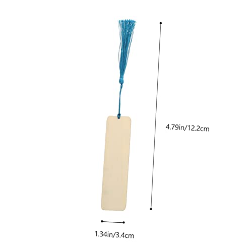 FUNOMOCYA 1 Set Wooden Bookmark Unfinished Blank Bookmark Unfinished Wooden Book Markers DIY Wood Blank Bookmark DIY Bookmark Crafts Wooden Craft FUNOMOCYA