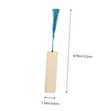 FUNOMOCYA 1 Set Wooden Bookmark Unfinished Blank Bookmark Unfinished Wooden Book Markers DIY Wood Blank Bookmark DIY Bookmark Crafts Wooden Craft FUNOMOCYA