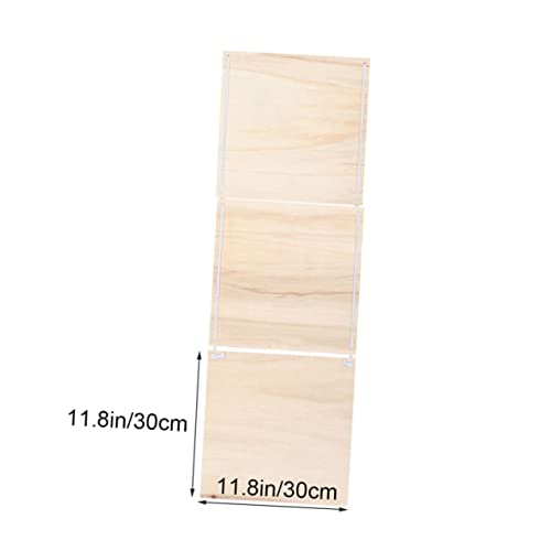 Operitacx 2 Pcs Craft Wooden Plaque Unfinished Wooden Sign Wood Embellishments for Crafts Store Wood Plaque Unfinished Wooden Cutout Disc Ornaments Operitacx