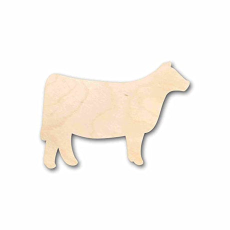 Unfinished Wood Cow Calf Silhouette - Craft- up to 24" DIY 4" / 1/2" 24 Hour Crafts