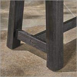 Christopher Knight Home Toby Outdoor Acacia Wood Bench, Sandblast Teak Finish and Black Christopher Knight Home