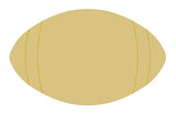 Football Cutout Unfinished Wood Sports Themed Locker Room Door Hanger MDF Shape Canvas Style 1 Diverse Woodworking