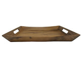 Lipper International Acacia Curved Serving Tray, 19.88" x 14" x 2.5" Lipper International