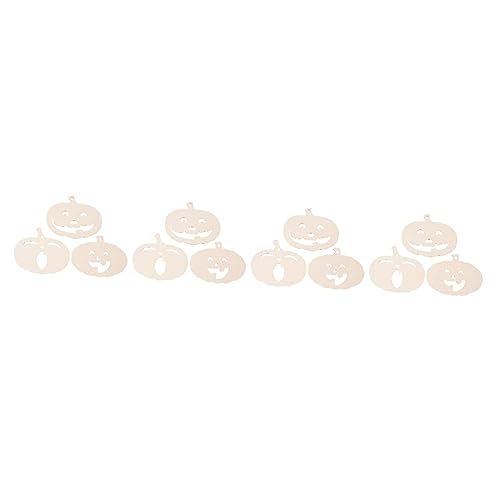STOBOK 12 Pcs Pumpkin Chips Unfinished Pumpkin Cutout Kids DIY Painting Kit for Christmas Hanging Decors Pumpkin Cutting Board Nativity Ornaments for STOBOK