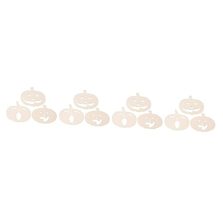 STOBOK 12 Pcs Pumpkin Chips Unfinished Pumpkin Cutout Kids DIY Painting Kit for Christmas Hanging Decors Pumpkin Cutting Board Nativity Ornaments for STOBOK