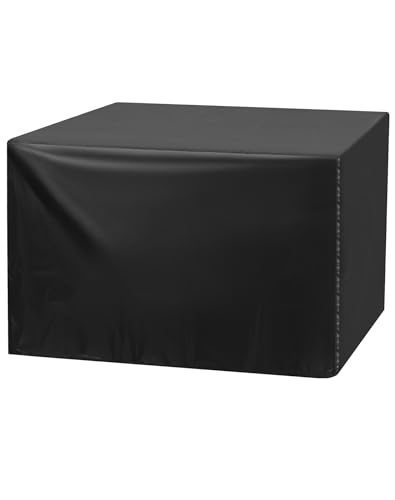 QWORK Universal Planer Dust Cover, Table Saw Cover, Miter Saw Cover, Protect Against Sawdust and Wood Chips, 28.3" x 24.4" x 19.6", Black, Fits Most QWORK