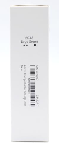 Artecho Professional Acrylic Paint, Sage Green (120ml / 4.05oz) Tubes, Art Craft Paints for Canvas, Rock, Stone, Wood, Fabric, Art Supplies for Artecho