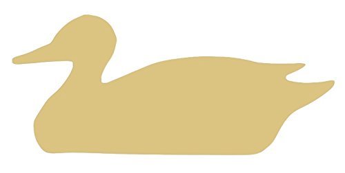 Duck Cutout Unfinished Wood Quack Bill Flying Duckling Goose Gander Animal MDF Shape Canvas Style 3 - WoodArtSupply