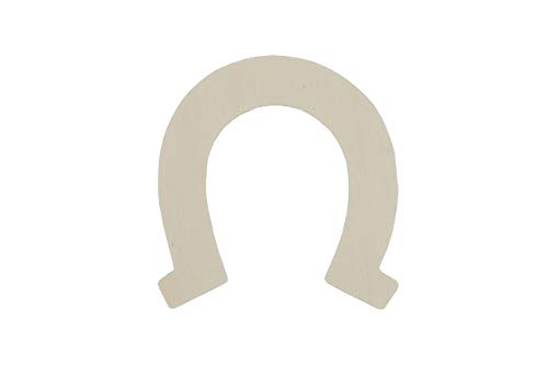 Creative Hobbies 3.5 Inch Unfinished Wooden Horseshoe Shapes - Ready to Paint or Decorate for Crafts, Projects & Events | Pack of 24 - WoodArtSupply