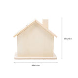 MAGICLULU 3pcs Unfinished Wooden House Piggy Bank Blank Wooden Piggy Bank DIY Blank House Piggy Bank for Kid Craft Home Decor MAGICLULU