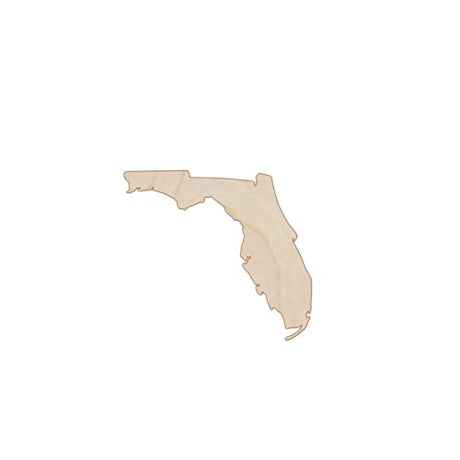 Florida Wood Craft Unfinished Wooden Cutout Art DIY Wood Sign Inspirational Wall Plaque Vintage Wall Art Hanging Decor for Bedroom Living Room Shelf WoodArtSupply