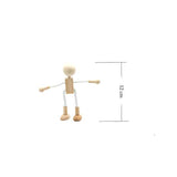 Exceart Wooden Pegs Wooden Pegs Peg Doll Supplies 4PCS Unfinished Wood Doll Shapeable Educational Crafts Toys Desktop Decoration for Kids DIY EXCEART