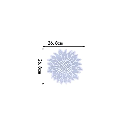 Xidmold Large Sunflower Wall Hanging Resin Mold, Silicone Flower Epoxy Casting Mold for Wall Decor, Wall Art Silicone Mold for Wall Door Home Xidmold
