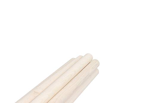 Pennsylvania Woodworks Maple Wooden Dowel Rods - Solid Hardwood Sticks for Crafting, Macrame, DIY & More - White, Unfinished Wood Dowels - Sanded Pennsylvania Woodworks