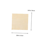 SEWOART 16pcs Pieces Square Wood Chips Wooden Cutouts Board Wooden Pallets Unfinished Wood Tiles Wooden Square Cutouts Wooden Squares for Crafts SEWOART