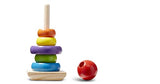 Melissa & Doug Rainbow Stacker Wooden Ring Educational Toy - Wooden Rainbow Stacking Rings Baby Toy, Stacker Toys For Infants And Toddlers Melissa & Doug